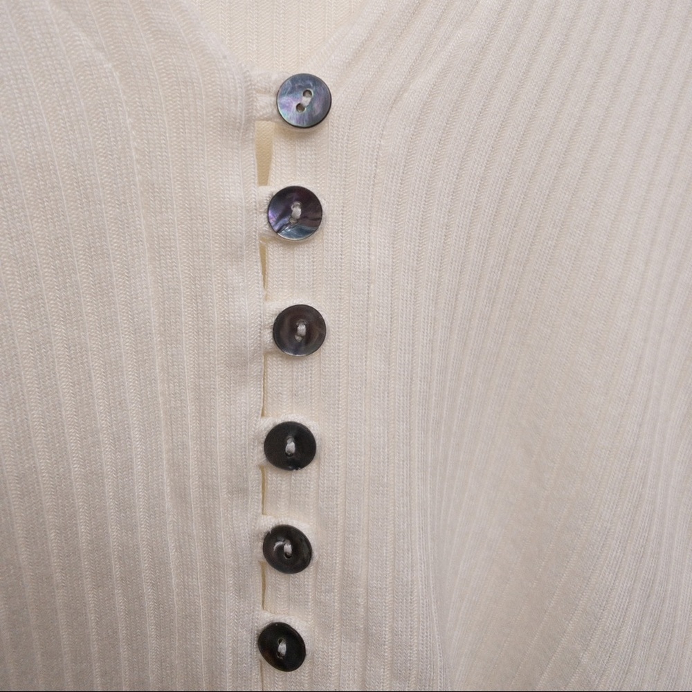 REFORMATION Gellar Top Ivory Size Medium - Picture 10 of 13